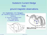 Substorm Current Wedge from  ground magnetic observations.