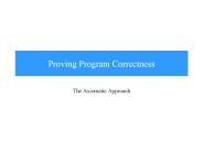 Proving Program Correctness