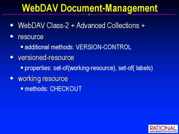 PPT – WebDAV DocumentManagement PowerPoint presentation | free to ...