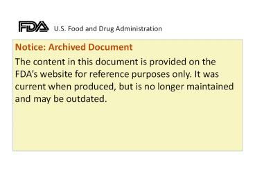 U.S. Food and Drug Administration