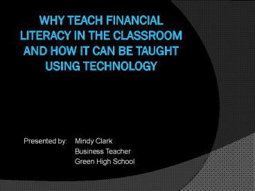 Why Teach Financial Literacy in the Classroom and How It Can Be Taught ...