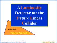 A Luminosity Detector for the Future Linear Collider