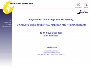 Regional ETrade Bridge Kickoff Meeting