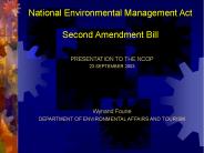 National Environmental Management Act Second Amendment Bill