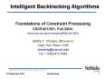 Foundations of Constraint Processing PowerPoint PPT Presentation