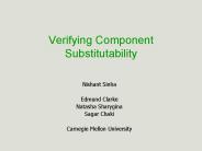 Verifying Component Substitutability