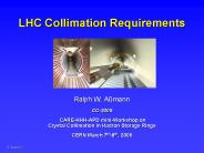 LHC Collimation Requirements