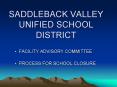 SADDLEBACK VALLEY UNIFIED SCHOOL DISTRICT PowerPoint PPT Presentation