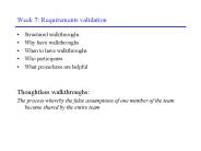 Week 7: Requirements validation
