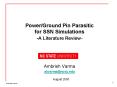 Power/Ground Pin Parasitic for SSN Simulations -A Literature Review- PowerPoint PPT Presentation