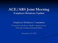 ACEARS Joint Meeting Employee Relations Update PowerPoint PPT Presentation
