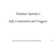 SQL: Queries, Programming, Triggers