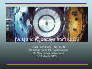 |Vus| and KS decays from KLOE