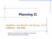 Planning II