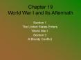 Chapter 19 World War I and Its Aftermath PowerPoint PPT Presentation
