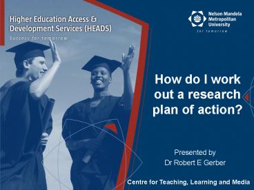 How do I work out a research plan of action