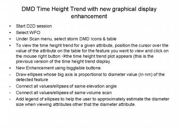DMD Time Height Trend with new graphical display enhancement