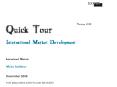Quick Tour International Market Development PowerPoint PPT Presentation