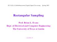 Rectangular Sampling