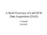 A Brief Overview of LabVIEW Data Acquisition (DAQ)