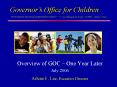Overview of GOC One Year Later PowerPoint PPT Presentation