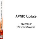 APNIC Update