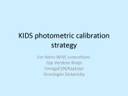 KIDS photometric calibration strategy