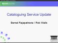 Cataloguing Service Update PowerPoint PPT Presentation