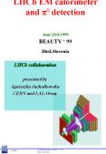 LHCb EM calorimeter and ?? detection June 23rd 1999 BEAUTY  PowerPoint PPT Presentation