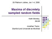 Maxima of discretely sampled random fields