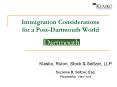 Immigration Considerations for a PostDartmouth World PowerPoint PPT Presentation