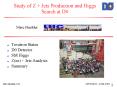 Study of Z Jets Production and Higgs Search at D0 PowerPoint PPT Presentation