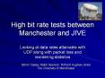 High bit rate tests between Manchester and JIVE PowerPoint PPT Presentation