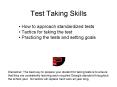 Test Taking Skills PowerPoint PPT Presentation