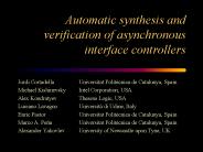 Automatic synthesis and verification of asynchronous interface controllers