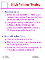 High Voltage Testing