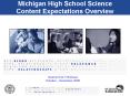 Michigan High School Science Content Expectations Overview PowerPoint PPT Presentation