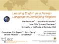 Learning English as a Foreign Language in Developing Regions PowerPoint PPT Presentation