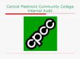 Central Piedmont Community College Internal Audit PowerPoint PPT Presentation