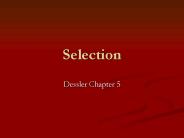 Selection
