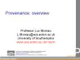 Provenance: overview PowerPoint PPT Presentation