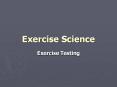 Exercise Science PowerPoint PPT Presentation