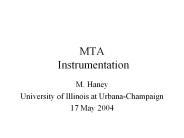 MTA Instrumentation