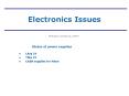 Electronics Issues PowerPoint PPT Presentation