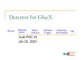 Detector for GlueX PowerPoint PPT Presentation