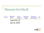 Detector for GlueX