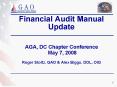 Financial Audit Manual Update PowerPoint PPT Presentation