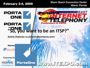 So, you want to be an ITSP