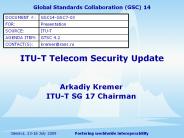 ITU-T Telecom Security Update