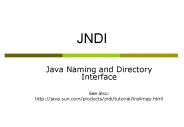 JNDI PowerPoint PPT Presentation